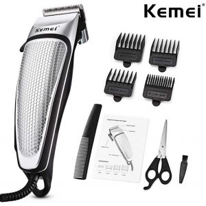 Maquina De Cortar Cabello + Peinetas + Tijera+ Aceite - Kemei