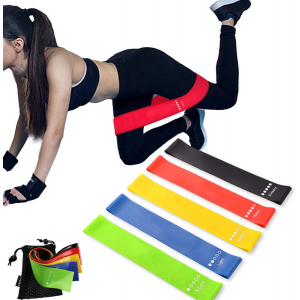Pack De 5 Bandas Elasticas De Resistencia Yoga Gimnasia Gym