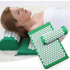 Mat + Cojín Yoga Masajeador Acupresion Alivia Estres Dolor