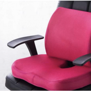 Cojín Respaldar Lumbar + Asiento Memory Foam Incluye Funda