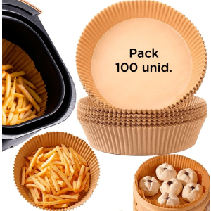 100 Papel Freidora Fritura Hornear Desechable Antiadherente