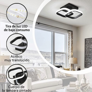 Lámpara De Techo Decorativas Led Para Baño Moderna Colgante