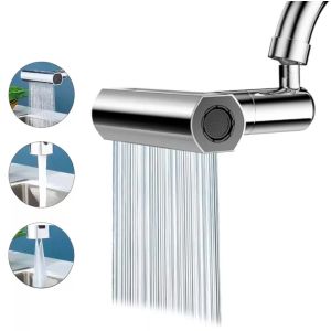 Adaptador Grifo Multifunción Rociador Giratorio 4 En 1