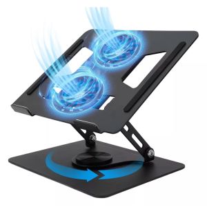 Soporte Aluminio Cooler 360° Para Laptop Notebook Mac 11-18"