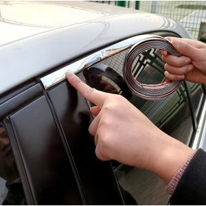 Moldura Decorativa Para Autos Cromada 30 Mm X 3 Metros