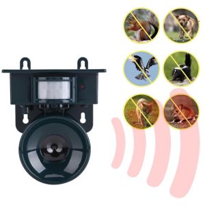 Repelente De Plagas Ultrasónico Solar C/sensor Sonido