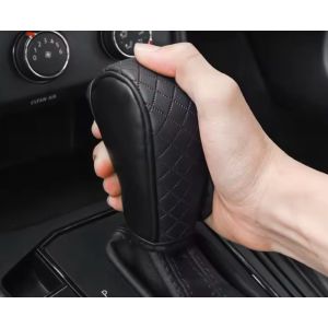 Cubierta De Cuero Para Palancas Para Autos Camionetas - Negro