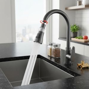 Adaptador De Grifería 360 Con Filtro Rociador 3 Modos