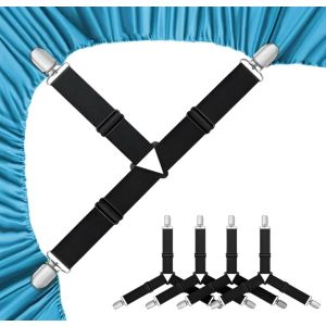 Sujetadores De Sábana De Cama Correa 4 Unidades Ajustable