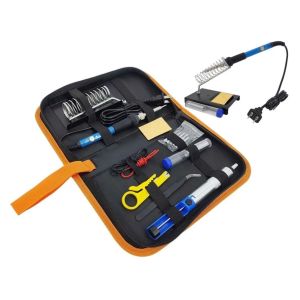 Kit Soldador De Estaño Eléctrico 60w Tipo Lápiz Temperatura