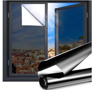 Lámina Polarizada Espejo Privacidad Para Ventana 60cm X 100 Cm