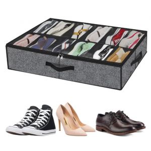 Organizador Zapatera Debajo De La Cama 12 Pares De Zapatos
