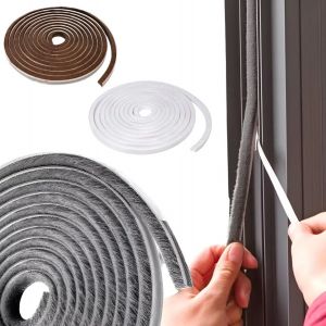 Tira Burlete Sellador Ventanas Puertas Adhesivo Polvo 10 Mt
