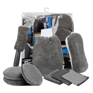 Kit De Limpieza Paño Para Autos Microfibra Detailing 9 Pieza
