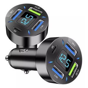 Cargador Auto Carga Rápida Smart 12v~24v Para iPhone Samsung etc