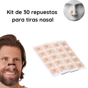 Kit de repuesto 30 parches para tira nasal