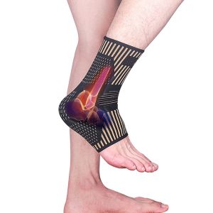 Tobillera Deportiva Ortopédica Compresión Con Hilo De Cobre