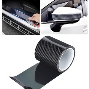 Pegatina Protector Fibra De Carbono 5d De 10 Cm Para Autos