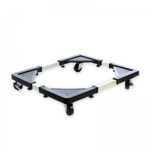 Base Metal Con Rueda Regulable Para Lavadora Refrigeradora Cuadrada