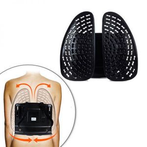 Respaldar Lumbar Ergonómico de Fibra de carbón de bambú