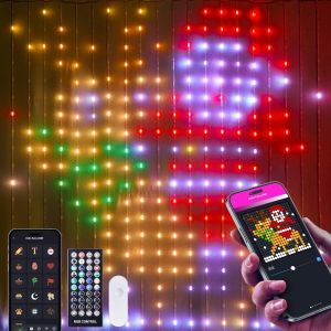 Tira de luces inteligentes Cortina 400 luces LED app bluetooth