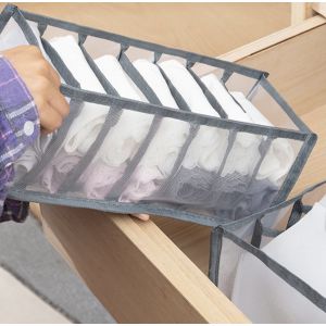 Caja Organizador Para Ropa Interior Closet 7 Compartimientos