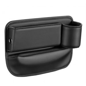 Organizador De Cuero Multiusos Para Asientos Con porta botellas para autos