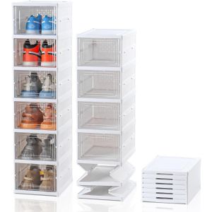 Organizador De Zapatos Plegable De Acrilico - 6 Niveles