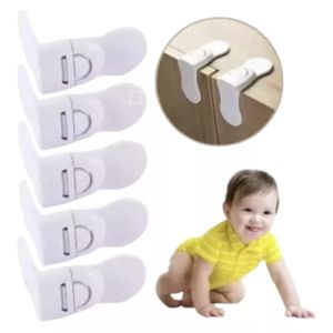 5 Seguros para Niños Puertas Cajones Multiuso - Forma En L
