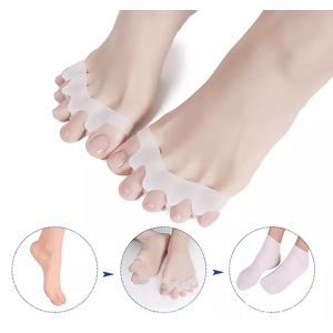 Corrector Juanetes Separador Dedos Manicure Hallux X2 Blanco
