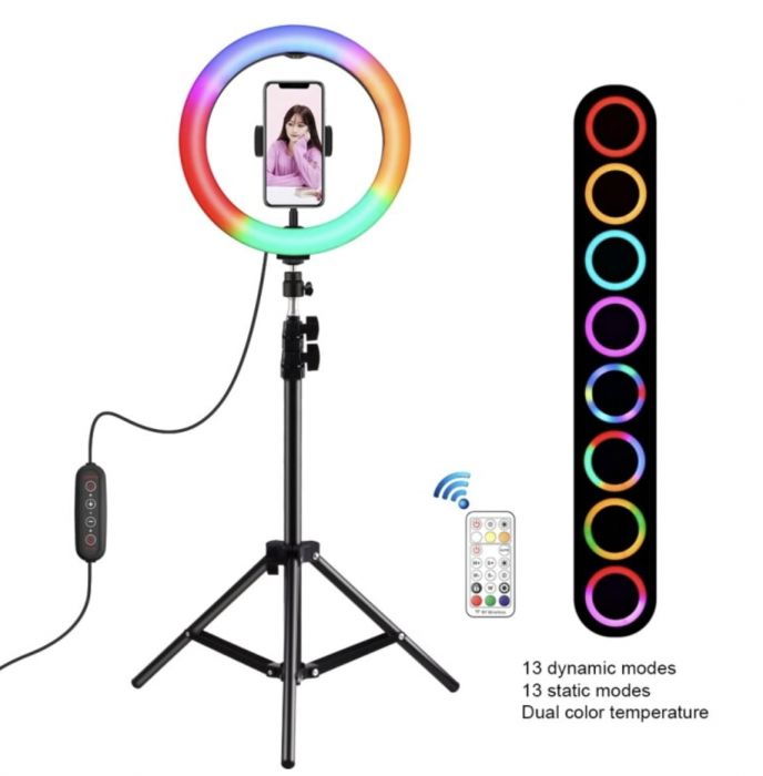 Aro Led Aro De Luz Multicolor Aro De Luz Led Metros Aro Led 33 Cm