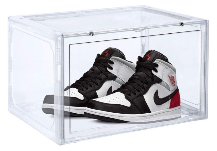 Caja para zapatillas Transparente De Acrílico Con Imán Apertura frontal